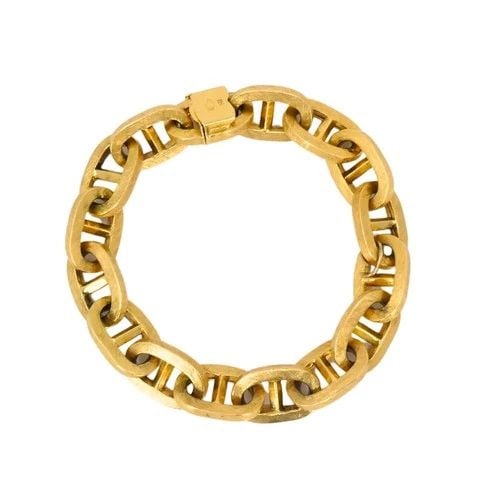 VINTAGE 18K GOLD MARINER LINK BRACELET (1 of 2)