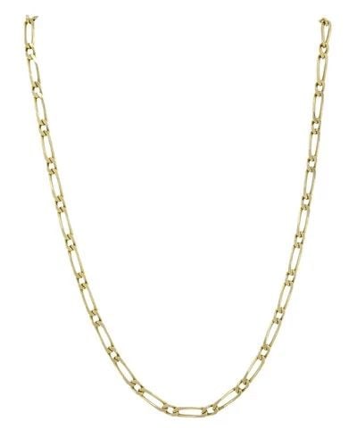 VINTAGE CHAIN NECKLACE FRENCH 18K GOLD FIGARO LINK: VINTAGE CHAIN NECKLACE FRENCH 18K GOLD FIGARO LINK NS AOOO Vintage Chain Necklace French 18k Gold Figaro Link This vintage French gold necklace is crafted in 18k yellow gold and features a classic cha