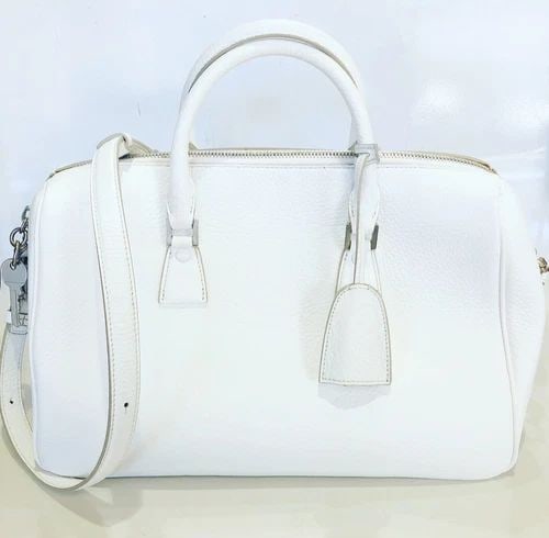 MAISON MARGIELA WHITE GENUINE LEATHER MEDIUM SHOULDER HANDBAG (1 of 2)