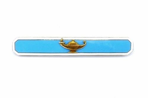 VINTAGE 14K YELLOW GOLD ENAMEL BROOCH PIN: VINTAGE 14K YELLOW GOLD ENAMEL BROOCH PIN Vintage 14k Yellow Gold Enamel Brooch Pin Stamped with a hallmark for 14k gold. There is also a stamp "Mary Constance Hollen" on a back that possibly can be a
