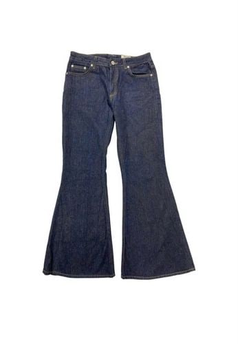 ACNE STUDIOS MELLO RAW LONG FLARE DENIM JEANS, SIZE 26 (1 of 2)
