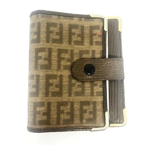 VINTAGE FENDI SIGNATURE DOUBLE F CANVAS BROWN CONTACT PHONEADDRESS BOOK HOLDER (1 of 2)