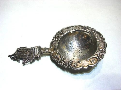 TEA STRAINER SILVER PLATED ANTIQUE STAMPED STYLISH WITH DECOR: TEA STRAINER SILVER PLATED ANTIQUE STAMPED STYLISH WITH DECOR TEA STRAINER SILVER PLATED ANTIQUE STAMPED STYLISH WITH DECOR STYLISH TEA STRAINER INTERESTING DECOR TEA STRAINER Now you have a chance to