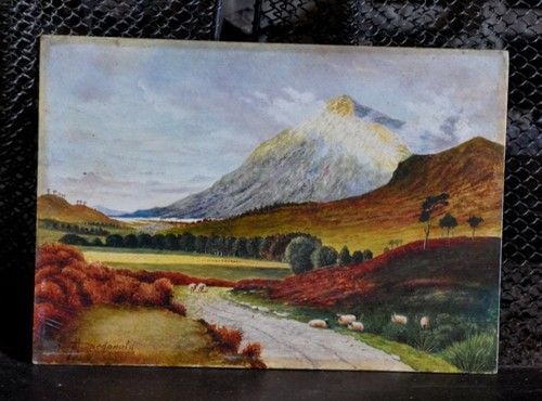 MACDONALD, DANIEL (1821-53) ORIGINAL PAINTING SCOTLAND - BEN CRUACHAN MT, ARGYLL (1 of 2)