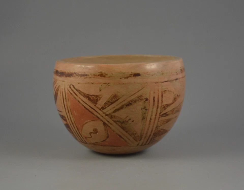 VINTAGE HOPI POT BOWL - TRADITIONAL POLYCHROME - PAT HONIE (1 of 2)