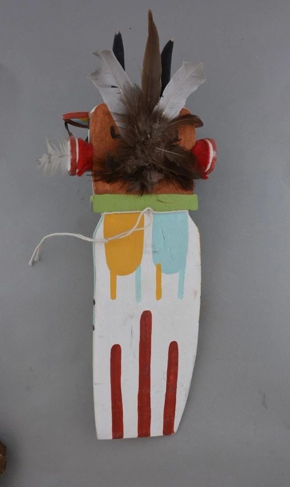 LARGE VINTAGE HOPI FLAT KACHINA - 13" TALL - ANTELOPE COTTONWOOD (1 of 2)