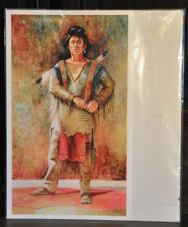 PATRICIA MCALLISTER - ORIGINAL LMTD. ED. PRINT PLAINS INDIAN WARRIOR - SIGNED: PATRICIA MCALLISTER - ORIGINAL LMTD. ED. PRINT PLAINS INDIAN WARRIOR - SIGNED Item Description: This is a signed and numbered limited edition print by Patricia McAllister. Patricia is a Cherokee India