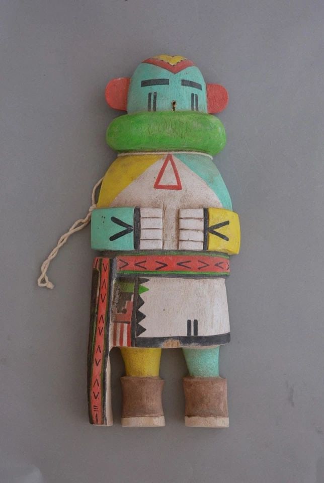 LARGE VINTAGE HOPI FLAT KACHINA DOLL - 10 1/4" TALL (1 of 2)