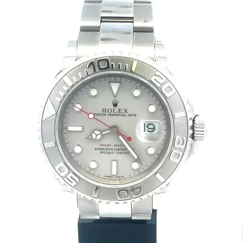ROLEX YACHT MASTER DATE WRISTWATCH SILVER DIAL AUTOMATIC STEEL #R16622: ROLEX YACHT MASTER DATE WRISTWATCH SILVER DIAL AUTOMATIC STEEL #R16622 Elevate your style with the Rolex Yacht-Master date wristwatch, a symbol of luxury and precision. Model #R16622, this timepiece b