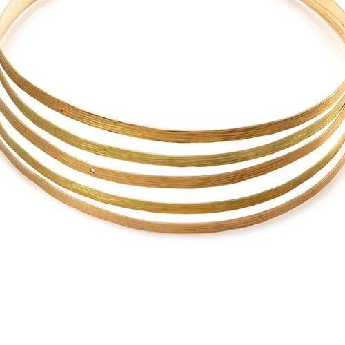 ROBERTO COIN DIAMOND NECKLACE 18K PINK & YELLOW 5 BAND FLEX CHOKER (1 of 2)