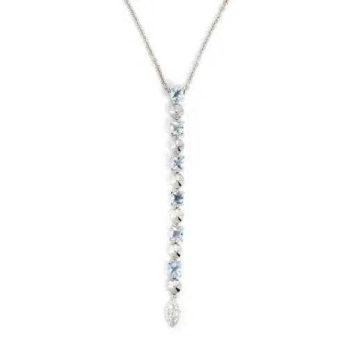 BVLGARI BULGARI LUCEA NECKLACE DIAMOND & GEMSTONE18K GOLD PENDANT CHAIN: BVLGARI BULGARI LUCEA NECKLACE DIAMOND & GEMSTONE18K GOLD PENDANT CHAIN The Bvlgari Bulgari Lucea Necklace is a stunning piece of fine jewelry featuring blue gemstones, complemented by sparkling diamo