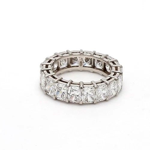 5.40 CARAT RADIANT CUT G-VS2 DIAMOND PLATINUM ETERNITY BAND RING: 5.40 CARAT RADIANT CUT G-VS2 DIAMOND PLATINUM ETERNITY BAND RING Title: 5.40 Carat Radiant Cut G-VS2 Diamond Platinum Eternity Band Ring Style: Eternity Band Metal: Platinum Gemstone 1: 4.5 Carat Diam