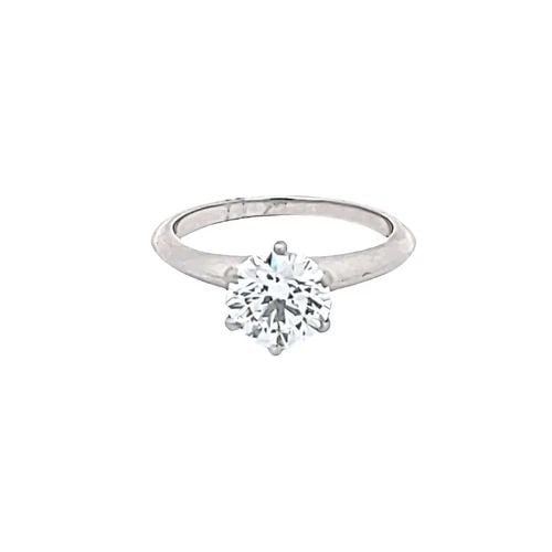 TIFFANY & CO.. 1.27 CARAT ROUND BRILLIANT G-VVS1 DIAMOND PLATINUM RING: TIFFANY & CO.. 1.27 CARAT ROUND BRILLIANT G-VVS1 DIAMOND PLATINUM RING Tiffany & Co. Tiffany & Co.. 1.27 Carat Round Brilliant G-VVS1 Diamond Platinum Ring Details Department Unisex Adults Main Stone 