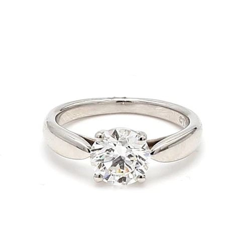 TIFFANY & CO.. 1.27 CARAT G-VS1 DIAMOND PLATINUM ENGAGEMENT RING: TIFFANY & CO.. 1.27 CARAT G-VS1 DIAMOND PLATINUM ENGAGEMENT RING Title: Tiffany and Co 1.27 Carat Round Brilliant Shape G-VS1 Diamond Platinum Engagement Ring Style: Engagement Metal: Platinum Gemston