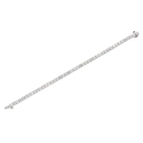 8.70 CARAT ROUND BRILLIANT G VS1 DIAMOND PLATINUM TENNIS BRACELET (1 of 2)