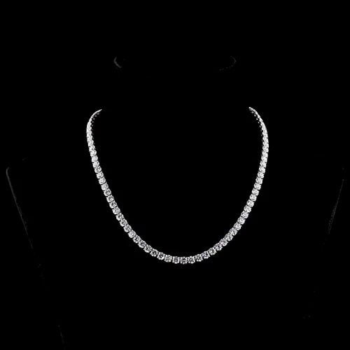 LAB-GROWN 28.33 CARAT ROUND E-F-VS1 DIAMOND PLATINUM TENNIS NECKLACE: LAB-GROWN 28.33 CARAT ROUND E-F-VS1 DIAMOND PLATINUM TENNIS NECKLACE Title: High-quality Brand-New Echo Friendly Elegant Lab-Grown 28.33 Carat Round E-F-VS1 Diamond Platinum Tennis Necklace Video Link