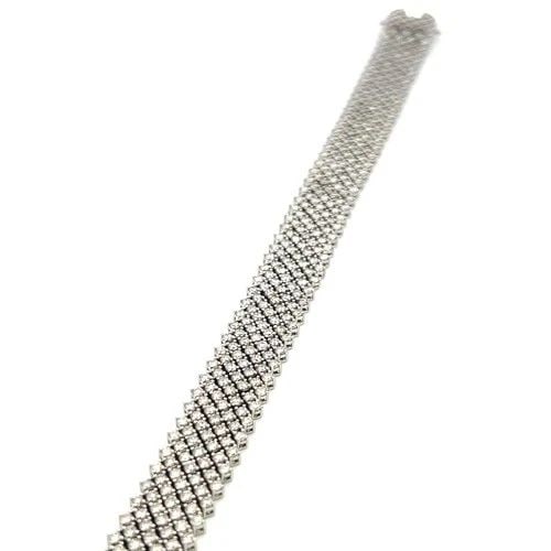 11.50 CARAT ROUND BRILLIANT G VS DIAMOND 14 KARAT WHITE GOLD TENNIS BRACELET (1 of 2)