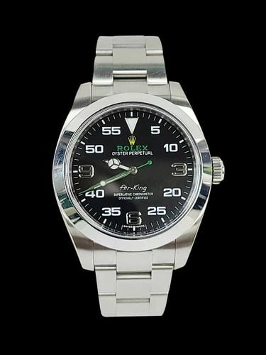 ROLEX OYSTER PERP AIR-KING BLACK DIAL 116900 40MM 2017 AIR KING WATCH 16622 (1 of 2)