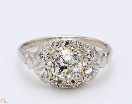 1.50 CARAT OLD EUROPEAN CUT SHAPE J-SI2 DIAMOND PLATINUM WEDDING RING: 1.50 CARAT OLD EUROPEAN CUT SHAPE J-SI2 DIAMOND PLATINUM WEDDING RING Title: 1.50 Carat Old European Cut Shape J-SI2 Diamond Platinum Wedding Ring Style: Wedding Metal: Platinum Gemstone 1: 1.5 Carat 