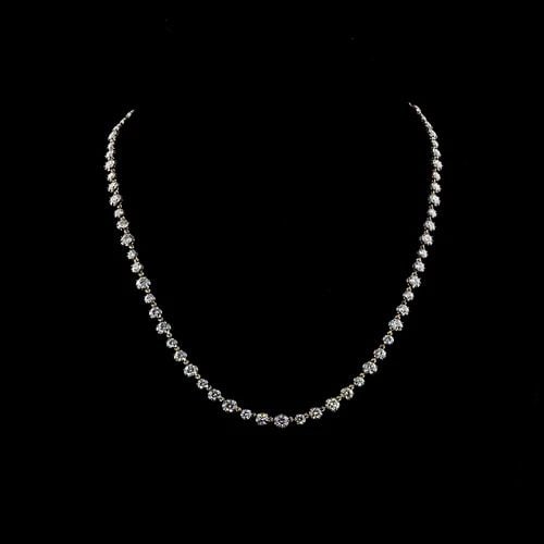 LAB-GROWN 11.37 CARAT ROUND E-F-VS1 DIAMOND 14K YELLOW GOLD STATION NECKLACE: LAB-GROWN 11.37 CARAT ROUND E-F-VS1 DIAMOND 14K YELLOW GOLD STATION NECKLACE LAB-GROWN 11.37 CARAT ROUND E-F-VS1 DIAMOND 14K YELLOW GOLD STATION NECKLACE PRODUCT DESCRIPTION Title: High-quality Brand-