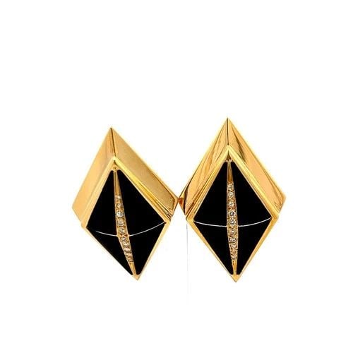 18K YELLOW GOLD CLIP-ON EARRINGS WITH 0.2 CARAT ROUND G SI DIAMONDS: 18K YELLOW GOLD CLIP-ON EARRINGS WITH 0.2 CARAT ROUND G SI DIAMONDS 18K YELLOW GOLD CLIP-ON EARRINGS WITH 0.2 CARAT ROUND G SI DIAMONDS PRODUCT DESCRIPTION Video: Video Link Detailed Description: 18K 