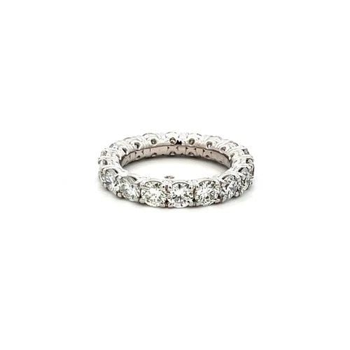 3.40 CARAT ROUND BRILLIANT G VS DIAMOND PLATINUM ETERNITY BAND RING (1 of 2)