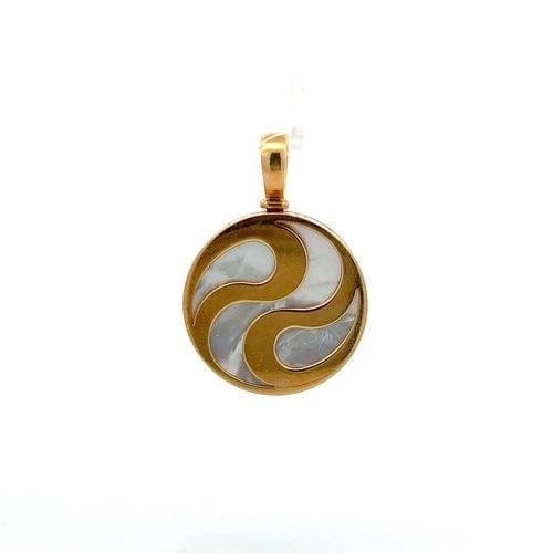 BVLGARI YING YANG VINTAGE 30.00 GRAMS 18 KARAT YELLOW GOLD PENDANT (1 of 2)