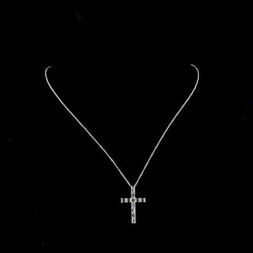 LAB-GROWN 2.24 CARAT EMERALD E-F-VS+ DIAMOND 14K WHITE GOLD CROSS PENDANT: LAB-GROWN 2.24 CARAT EMERALD E-F-VS+ DIAMOND 14K WHITE GOLD CROSS PENDANT LAB-GROWN 2.24 CARAT EMERALD E-F-VS+ DIAMOND 14K WHITE GOLD CROSS PENDANT $6,580.00 PRODUCT DESCRIPTION Title: High-quality Br