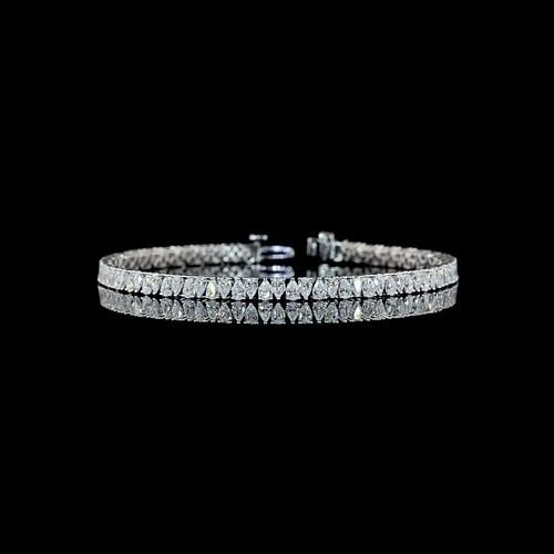LAB-GROWN 4.73 CARAT PEAR F-VS1 DIAMOND 14K WHITE GOLD TENNIS BRACELET: LAB-GROWN 4.73 CARAT PEAR F-VS1 DIAMOND 14K WHITE GOLD TENNIS BRACELET LAB-GROWN 4.73 CARAT PEAR F-VS1 DIAMOND 14K WHITE GOLD TENNIS BRACELET Not Found