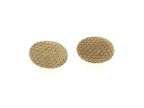 TIFFANY & CO VINTAGE 18 KARAT YELLOW GOLD EARRINGS 18.3 GRAMS: TIFFANY & CO VINTAGE 18 KARAT YELLOW GOLD EARRINGS 18.3 GRAMS TIFFANY & CO VINTAGE 18 KARAT YELLOW GOLD EARRINGS 18.3 GRAMS PRODUCT DESCRIPTION Designer: Tiffany & Co Detailed Description: Elevate any