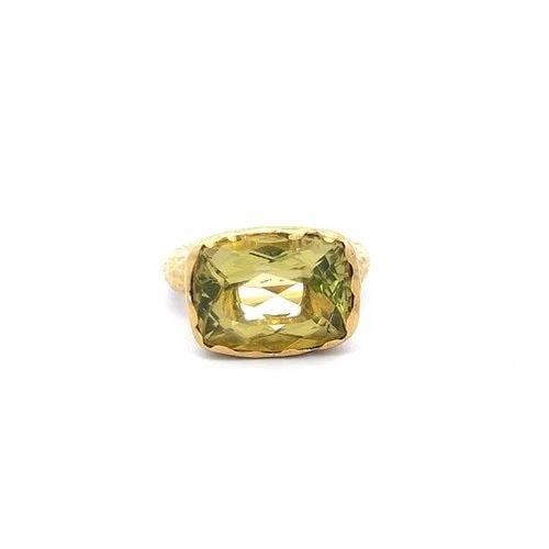 VINTAGE 18K YG COCKTAIL RING WITH 16.5X12MM LEMON QUARTZ CUSHION MODIFIED SIZE 6: VINTAGE 18K YG COCKTAIL RING WITH 16.5X12MM LEMON QUARTZ CUSHION MODIFIED SIZE 6 VINTAGE 18K YG COCKTAIL RING WITH 16.5X12MM LEMON QUARTZ CUSHION MODIFIED SIZE 6 PRODUCT DESCRIPTION Video: Video Link 