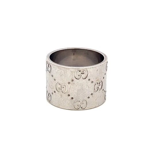GUCCI VINTAGE 18 KARAT WHITE GOLD BAND RING 13.8 GRAMS SIZE 6.5: GUCCI VINTAGE 18 KARAT WHITE GOLD BAND RING 13.8 GRAMS SIZE 6.5 PRODUCT DESCRIPTION Designer: GUCCI Video: Video Link Detailed Description: Gucci Luxury Style Elevate your style with this vintage Gucc