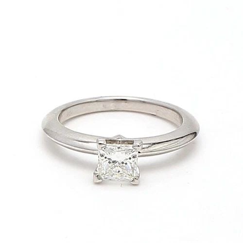 TIFFANY & CO.. 0.55 CARAT H-VS1 DIAMOND PLATINUM ENGAGEMENT RING: TIFFANY & CO.. 0.55 CARAT H-VS1 DIAMOND PLATINUM ENGAGEMENT RING Tiffany & Co. Tiffany & Co.. 0.55 Carat H-VS1 Diamond Platinum Engagement Ring Details Department Unisex Adults Main Stone Diamond Meta