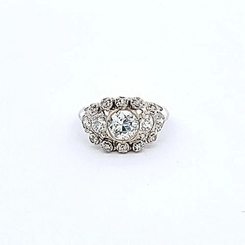 ANTIQUE 2.60 GRAMS 1.53 CARAT ROUND BRILLIANT G-I1 DIAMOND PLATINUM WEDDING RING: Antique 2.60 Grams 1.53 Carat Round Brilliant G-I1 Diamond Platinum Wedding Ring 950 Engagement Ring Details Department Unisex Adults Main Stone Diamond Metal Platinum Metal purity 950 Style Ring Diam