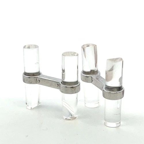 CARTIER VINTAGE 18K WHITE GOLD FIXED BACK CUFFLINKS 8 GRAMS (1 of 2)