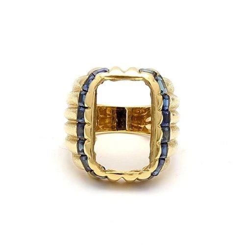 2.00 CARAT PRINCESS CUT SAPPHIRE 18 KARAT YELLOW GOLD SEMI MOUNT RING: 2.00 CARAT PRINCESS CUT SAPPHIRE 18K YELLOW GOLD SEMI MOUNT RING 2.00 Carat Princess Cut Sapphire 18 Karat Yellow Gold Semi Mount Ring 18k 2 Carat Saph Semi-Mount Engagement Ring Details Department Un