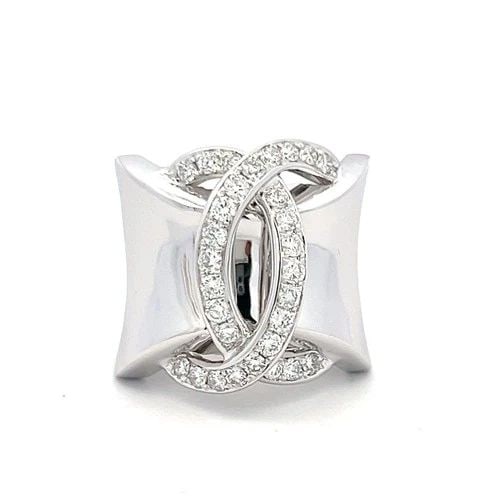 1.00 CARAT ROUND BRILLIANT H VS1 DIAMOND 18 KARAT WHITE GOLD COCKTAIL RING: 1.00 CARAT ROUND BRILLIANT H VS1 DIAMOND 18 KARAT WHITE GOLD COCKTAIL RING PRODUCT DESCRIPTION Title: 1.00 Carat Round Brilliant H VS1 Diamond 18 Karat White Gold Cocktail Ring Style: Cocktail Metal: 