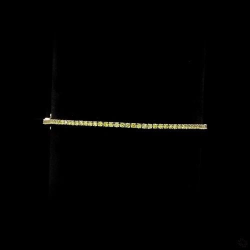LAB-GROWN 1.57 CARAT ROUND FANCY YELLOW-VS2 DIAMOND 14K YG TENNIS BRACELET: LAB-GROWN 1.57 CARAT ROUND FANCY YELLOW-VS2 DIAMOND 14K YG TENNIS BRACELET Lab-Grown 1.57 Carat Round Fancy Yellow-VS2 Diamond 14K Yellow Gold Tennis Bracelet Details Department Unisex Adults Main Sto