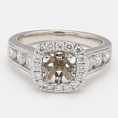 1.50 CARAT ROUND BRILLIANT G SI DIAMOND 14 KARAT WHITE GOLD SEMI MOUNT RING: 1.80 CARAT ROUND BRILLIANT G VS1 DIAMOND 14K WG SEMI MOUNT RING 1.80 Carat Round Brilliant G VS1 Diamond 14 Karat White Gold Semi Mount Ring 14k Semi-Mount Engagement Ring Details Department Unisex Ad