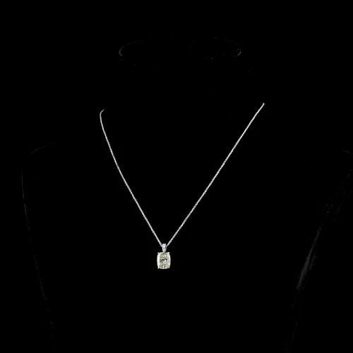 LAB-GROWN 3.08 CARAT CUSHION BRILLIANT I-VS2 DIAMOND 14K WHITE GOLD PENDANT PEND: LAB-GROWN 3.08 CARAT CUSHION BRILLIANT I-VS2 DIAMOND 14K WHITE GOLD PENDANT PEND PRODUCT DESCRIPTION Title: High-quality Brand-New Echo Friendly Elegant Lab-Grown 3.08 Carat Cushion Brilliant I-VS2 Di
