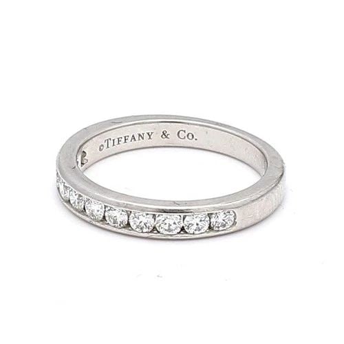TIFFANY AND CO 0.55 CARAT I-VS2 DIAMOND PLATINUM BAND RING: TIFFANY AND CO 0.55 CARAT I-VS2 DIAMOND PLATINUM BAND RING $1,560.00 PRODUCT DESCRIPTION Designer: Tiffany and Co Title: Tiffany and Co 0.55 Carat I-VS2 Diamond Platinum Band Ring Style: Band Metal: P