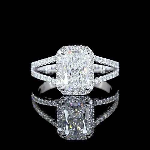 LAB-GROWN 1.92 CARAT EMERALD D-VS1 DIAMOND 14K WHITE GOLD HALF ETERNITY ETERNITY: LAB-GROWN 1.92 CARAT EMERALD D-VS1 DIAMOND 14K WHITE GOLD HALF ETERNITY ETERNITY PRODUCT DESCRIPTION Title: High-quality Brand-New Echo Friendly Elegant Lab-Grown 1.92 Carat Emerald D-VS1 Diamond 14K 