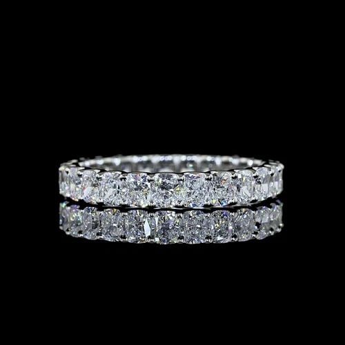 LAB-GROWN 2.14 CARAT ROUND RUBBY-VS1 DIAMOND 14K WHITE GOLD FIVE STONES RING: LAB-GROWN 2.14 CARAT ROUND RUBBY-VS1 DIAMOND 14K WHITE GOLD FIVE STONES RING Title: High-quality Brand-New Echo Friendly Elegant Lab-Grown 2.14 Carat Round Rubby-VS1 Diamond 14K White Gold Five Stones