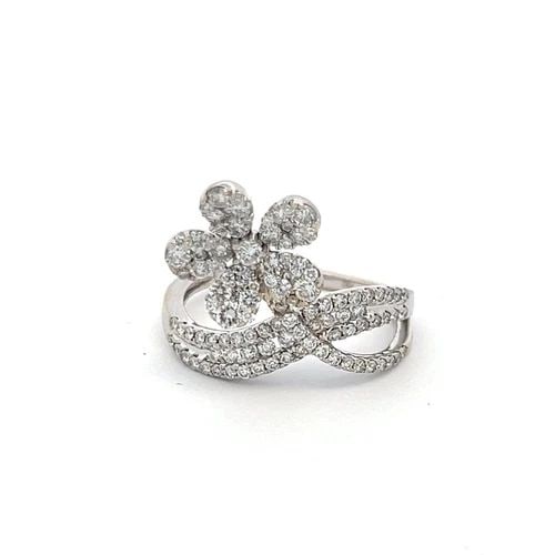 VINTAGE PLATINUM SEMI MOUNT RING WITH H VS OLD EUROPEAN CUT DIAMONDS: VINTAGE PLATINUM SEMI MOUNT RING WITH H VS OLD EUROPEAN CUT DIAMONDS Detailed Description: Experience luxury with this vintage platinum semi-mount ring, showcasing an elegant design adorned with 18 ol