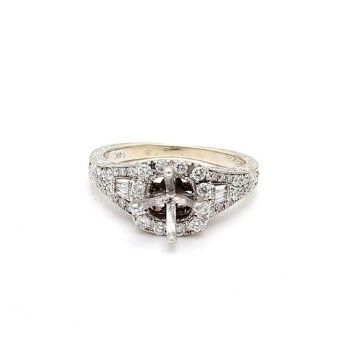 0.85 CARAT ROUND BRILLIANT H VS2 DIAMOND 18 KARAT WHITE GOLD SEMI MOUNT RING: 0.85 CARAT ROUND BRILLIANT H VS2 DIAMOND 18 KARAT WHITE GOLD SEMI MOUNT RING 0.85 CARAT ROUND BRILLIANT H VS2 DIAMOND 18 KARAT WHITE GOLD SEMI MOUNT RING $1,050.00 PRODUCT DESCRIPTION Title: 0.85 Cara