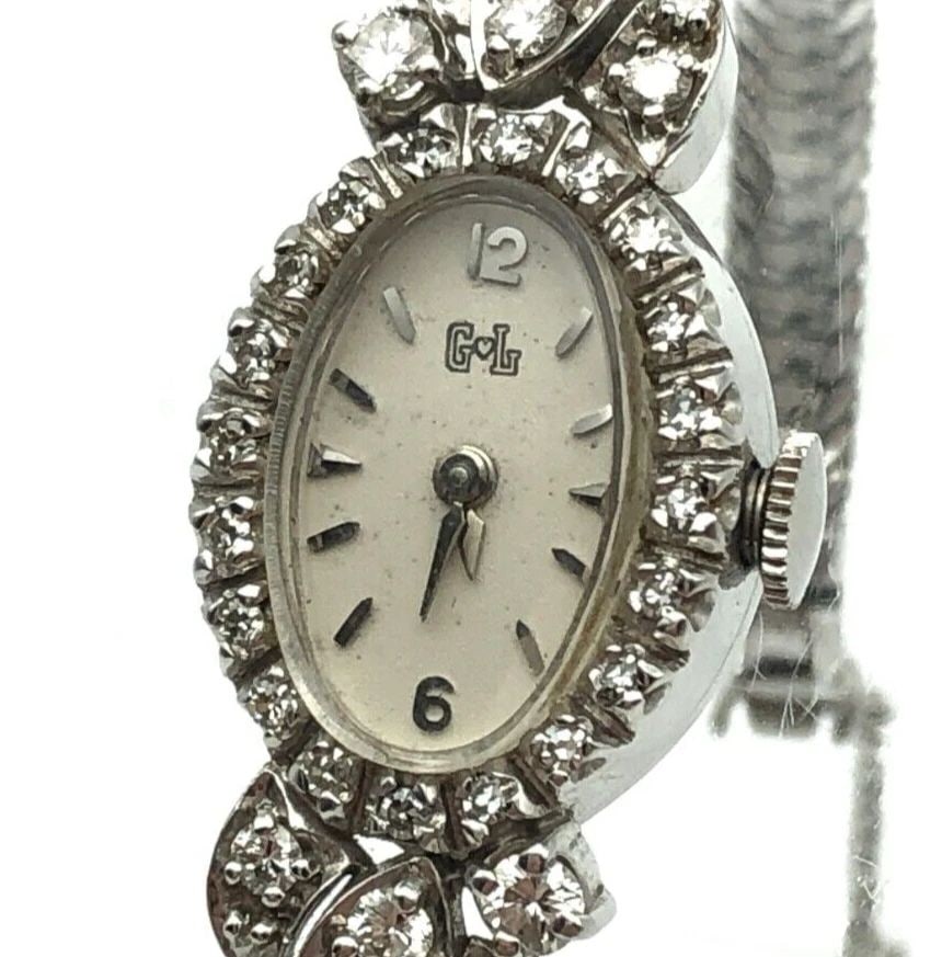 VINTAGE GENSLER LEE 14K WHITE GOLD (CASE ONLY) WATCH 17J WITH 0.75CTW DIAMONDS: VINTAGE GENSLER LEE 14K WHITE GOLD WATCH 17J WITH 0.75CT DIAMONDS Vintage GENSLER LEE 14k White Gold Watch 17j with 0.75ct Diamonds You are bidding on a Vintage GENSLER LEE 14k White Gold Watch 17j wi
