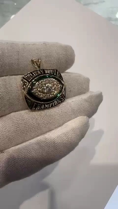10K YELLOW GOLD HOLIDAY BOWL CHAMPIONS PENDANT (15.5 GRAMS) (1 of 2)