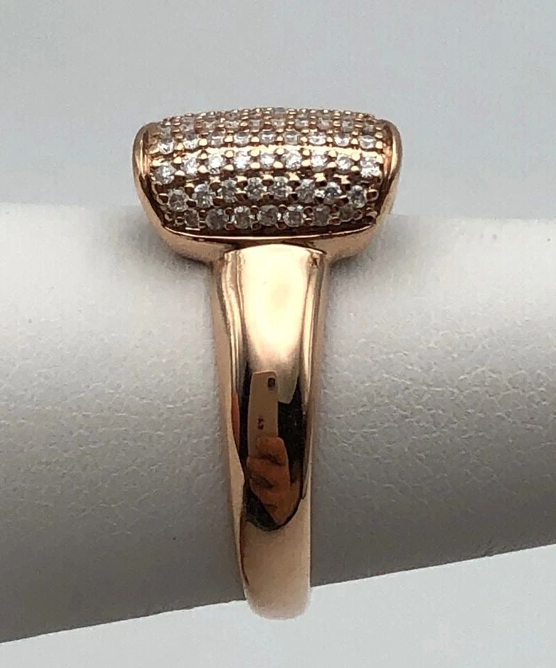 10K ROSE GOLD DISNEY BOW RING 0.50CTS DIAMONDS, AS WELL RUBIES ( SIZE: 6 ) 8.1G (1 of 2)