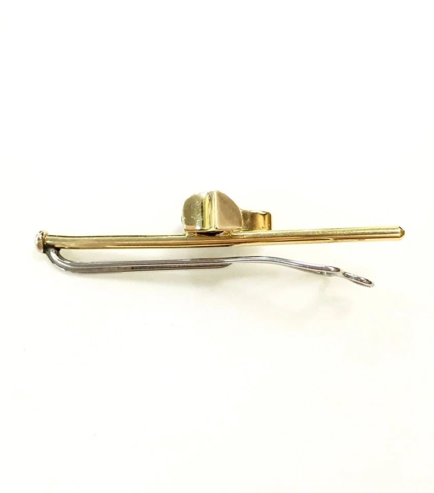18K GOLD / STAINLESS STEEL TIE CLIP, DUCK WITH 0.01CT DIAMOND 6.5G: 18K GOLD/STAINLESS STEEL TIE CLIP DUCK WITH DIAMOND 18k Gold/Stainless Steel Tie Clip Duck with Diamond You are bidding on a 18k Gold Tie Clip Duck with Diamond. There are a few minor scratches on the