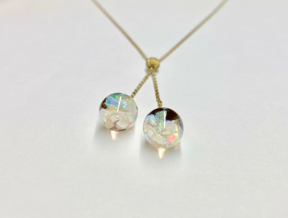 WOMEN'S 14K YELLOW GOLD NECKLACE, DANGLING OPAL PIECES ( 18 INCH ) 5.3G: VERY UNIQUE WOMEN'S 14K YELLOW GOLD 18INCH NECKLACE WITH DANGLING OPAL PIECES Very Unique Women's 14k Yellow Gold 18inch Necklace with Dangling Opal Pieces You are bidding on a pre-owned Very Unique W